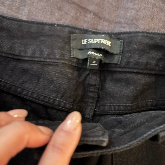 Black Wide Leg Pants Elegant Women's - Picture 4 of 8